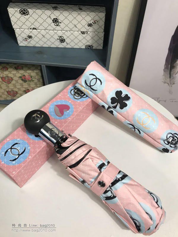 CHANEL香奈兒傘 年度巔峰之作 心形圖案 晴雨傘 防曬隔熱 防紫外線  zm1086